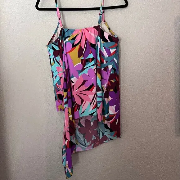 Magicsuit Women's Palm Springs Multi Alex Underwire Bra Tankini Top Multi 16 - Picture 6 of 9